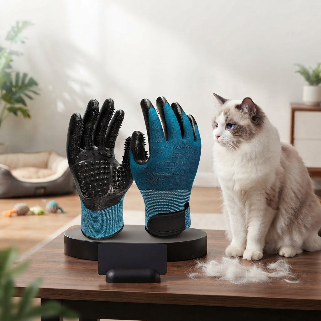 A Pair of Pet Bath Gloves