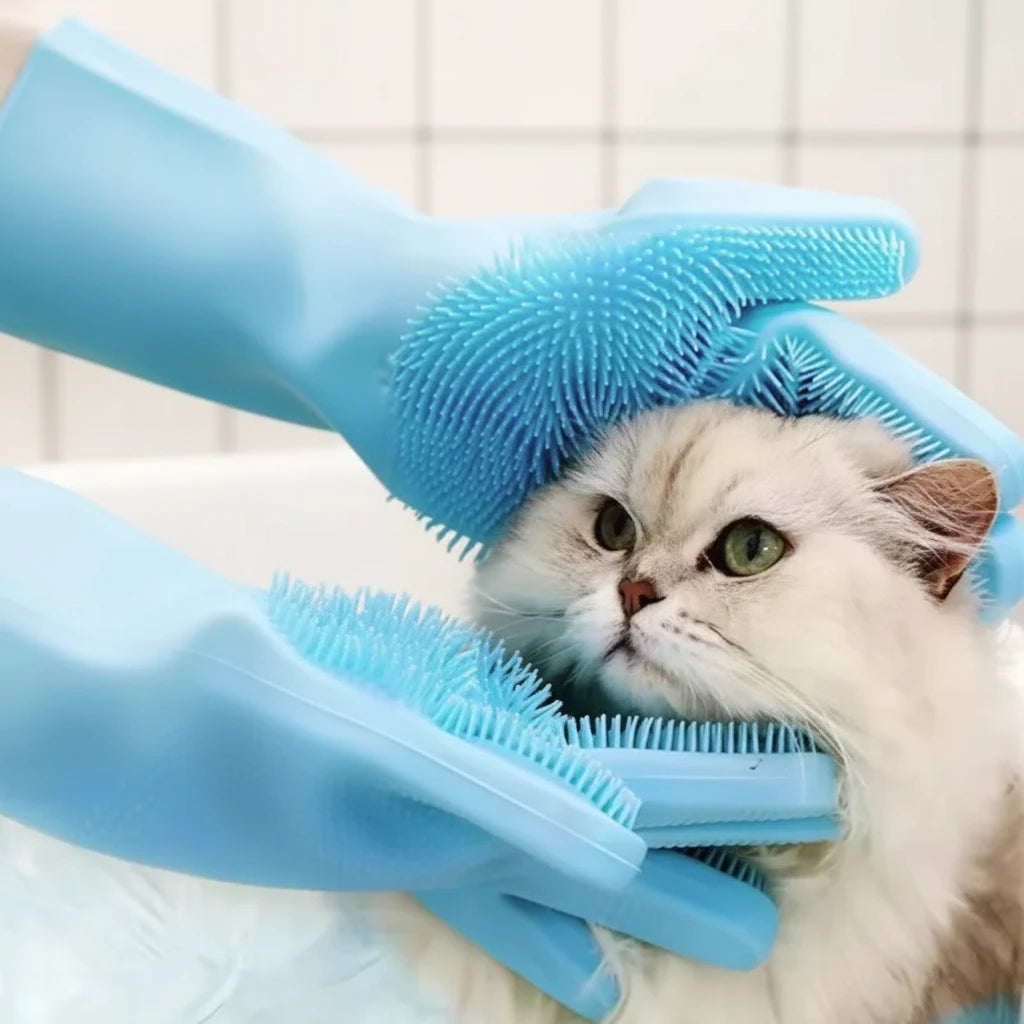 Pet Grooming Cleaning Gloves