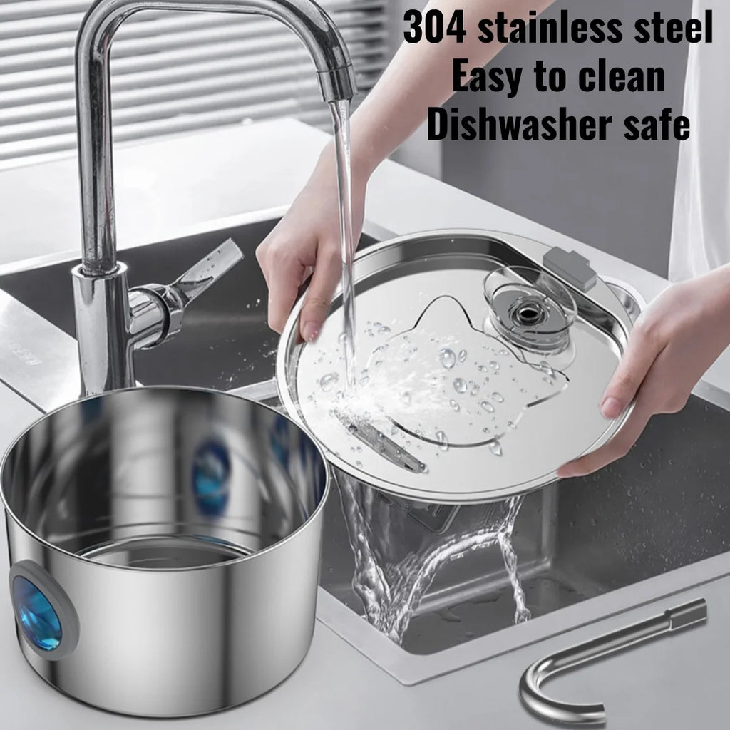 Automatic Cat Water Fountain Stainless Steel Dog