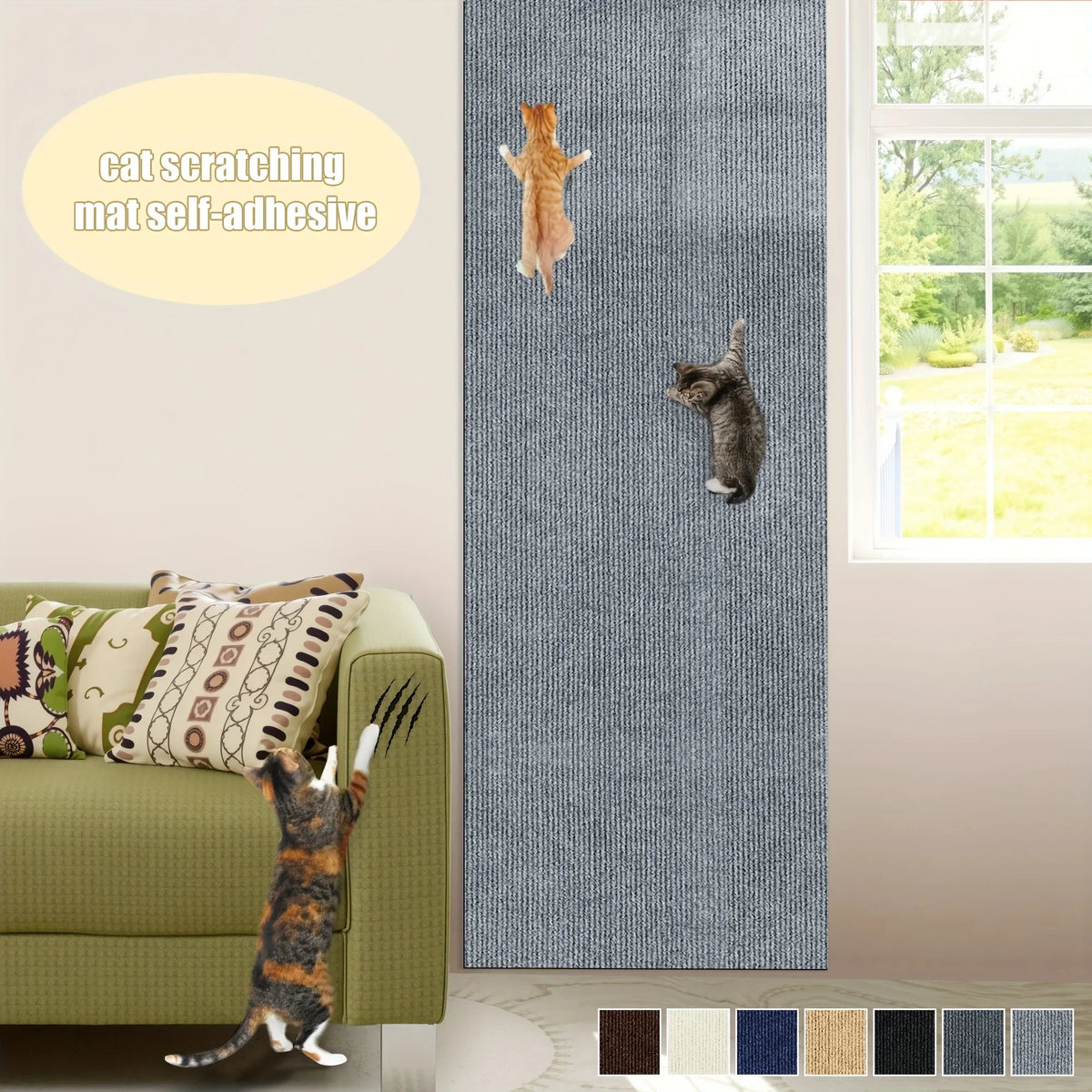 Self-Adhesive Cat Scratcher