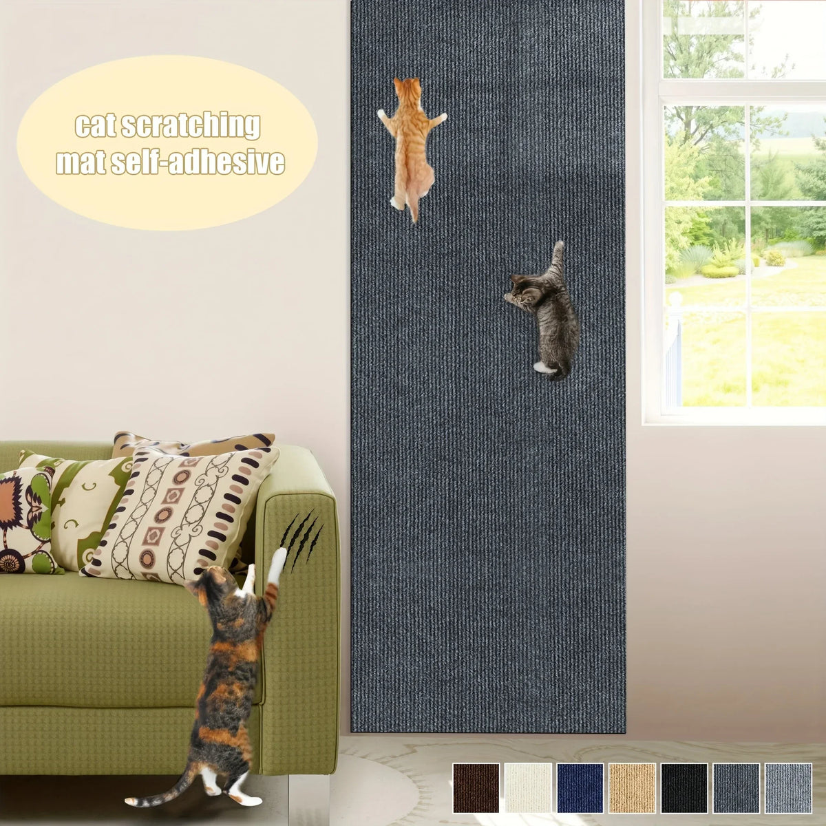 Self-Adhesive Cat Scratcher