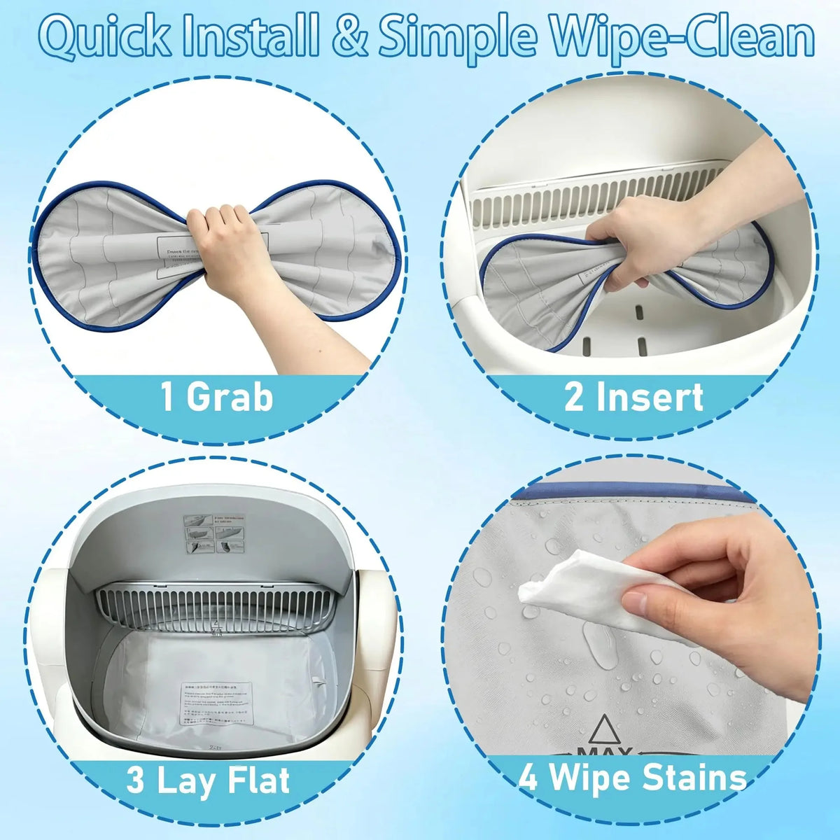 Smart Waterproof Pad for Self Cleaning Litter Box
