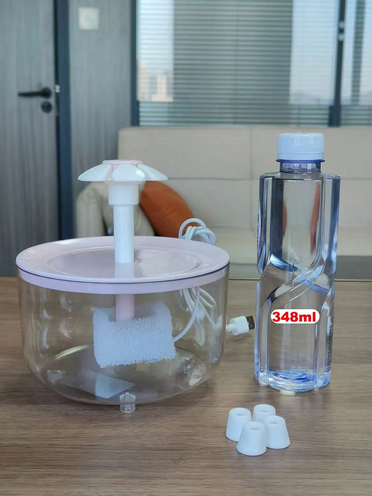 Floral Design Automatic Cat Water Fountain