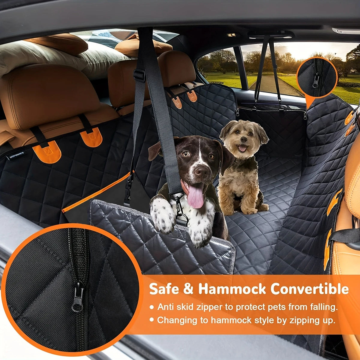 Durable Pet Back Seat Cover