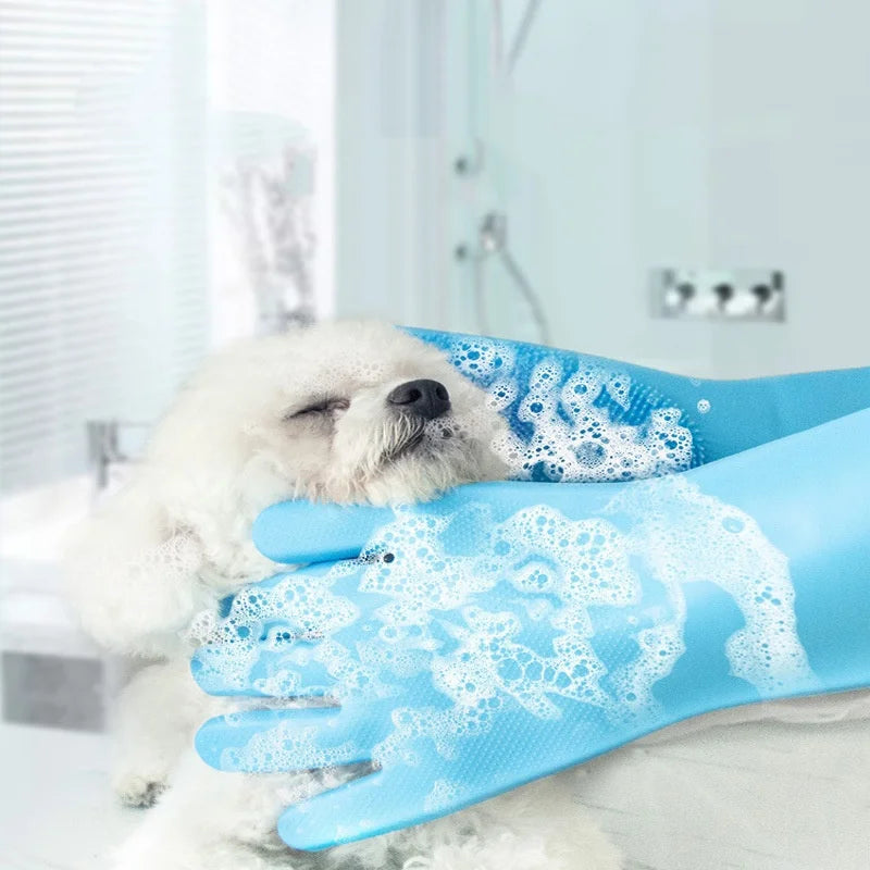 Pet Grooming Cleaning Gloves