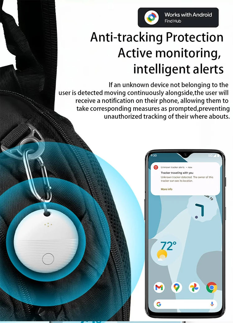 Pet GPS Tracker with Google Find Hub