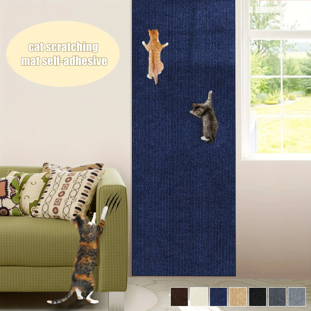 Self-Adhesive Cat Scratcher