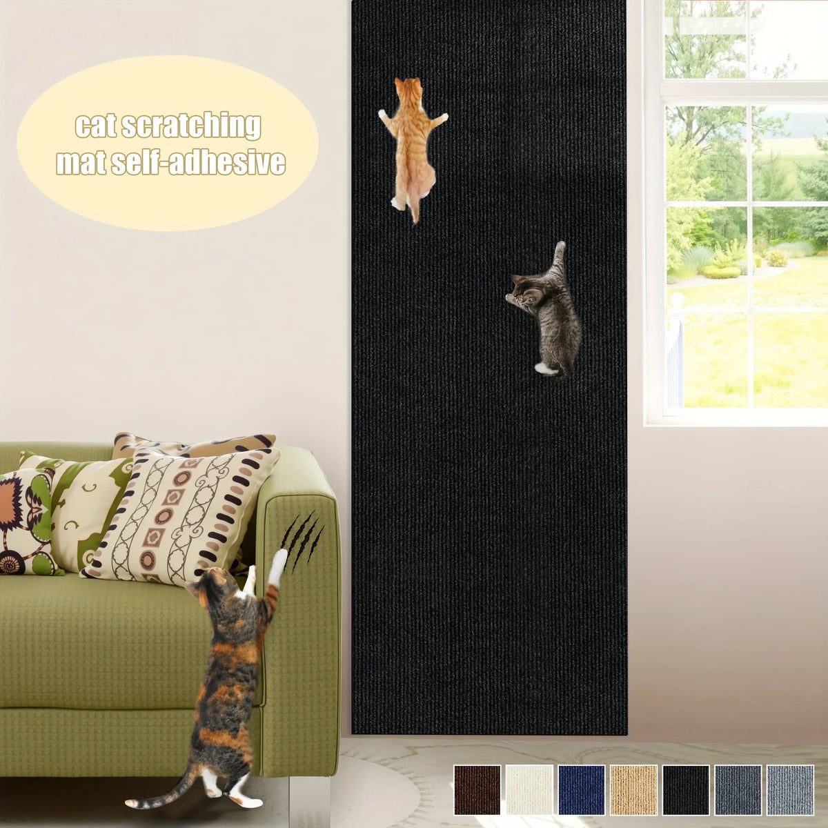 Self-Adhesive Cat Scratcher