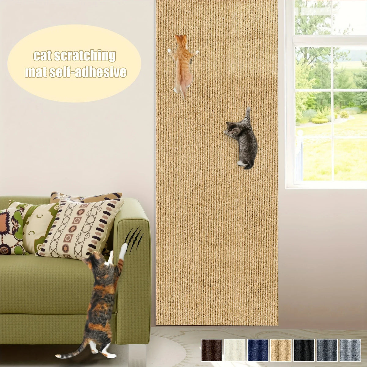 Self-Adhesive Cat Scratcher