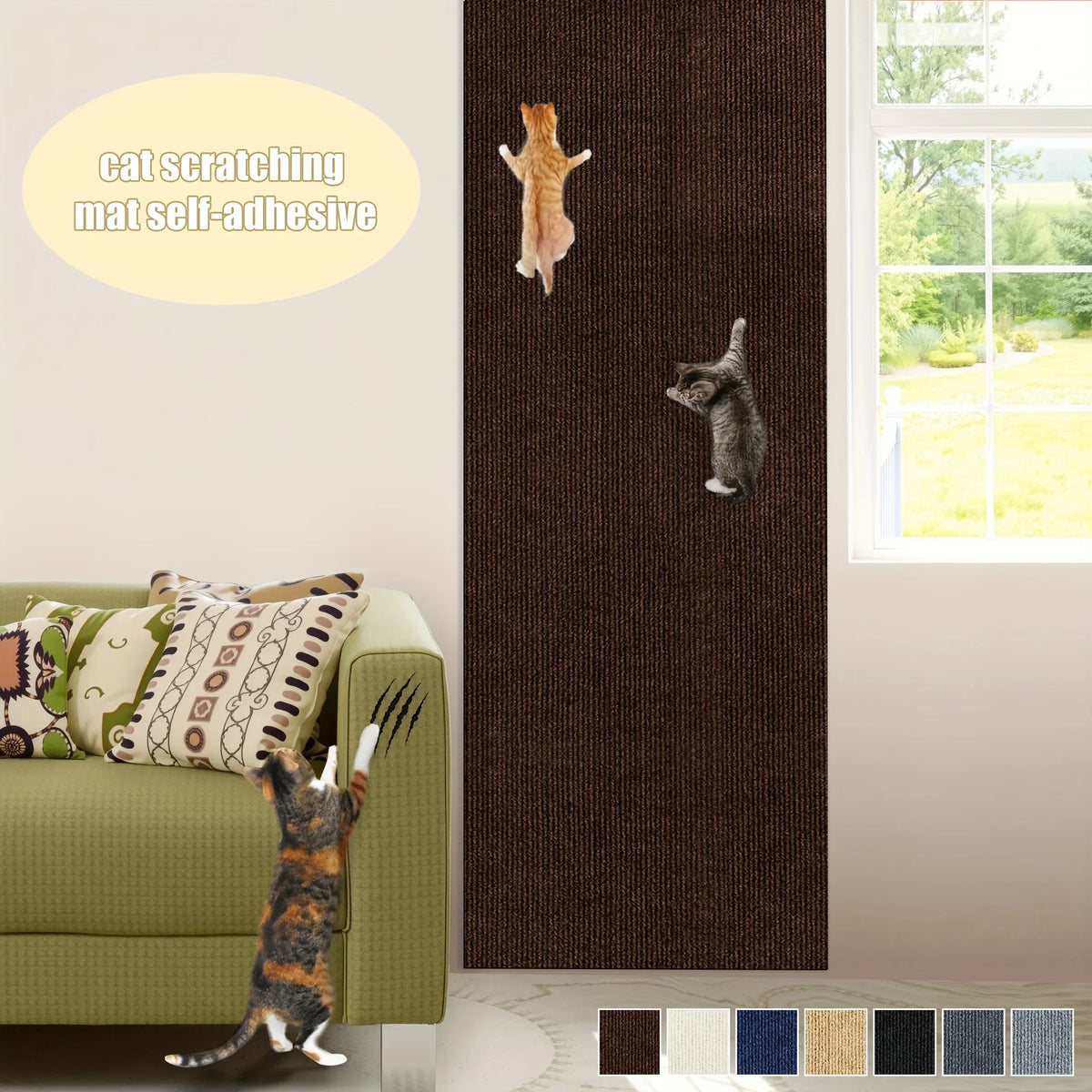 Self-Adhesive Cat Scratcher
